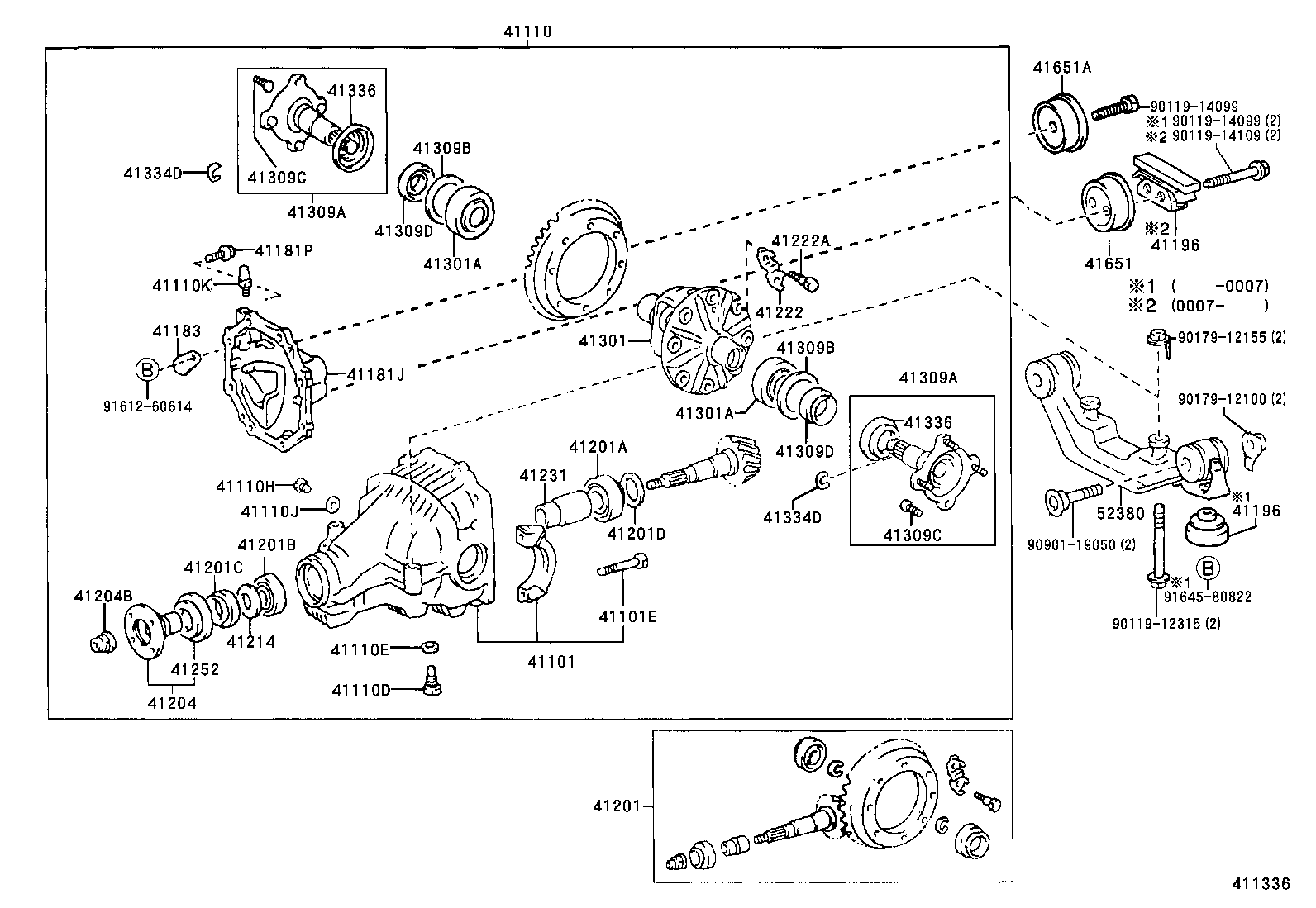 Rear Axle Housing Differential