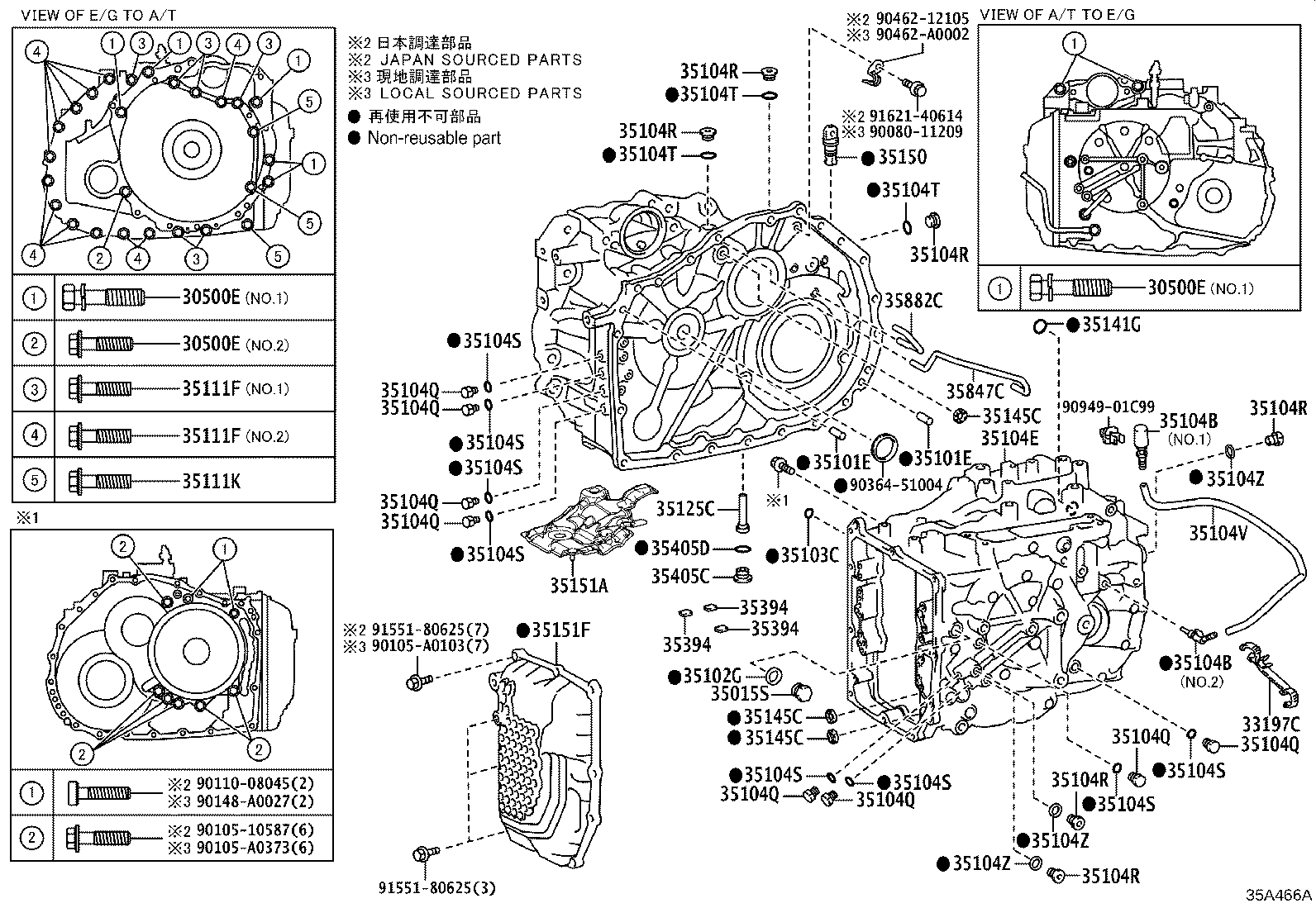 Transmission Case & Oil Pan