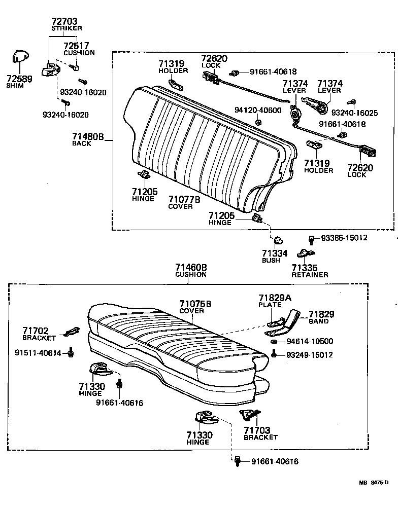 Rear Seat & Seat Track