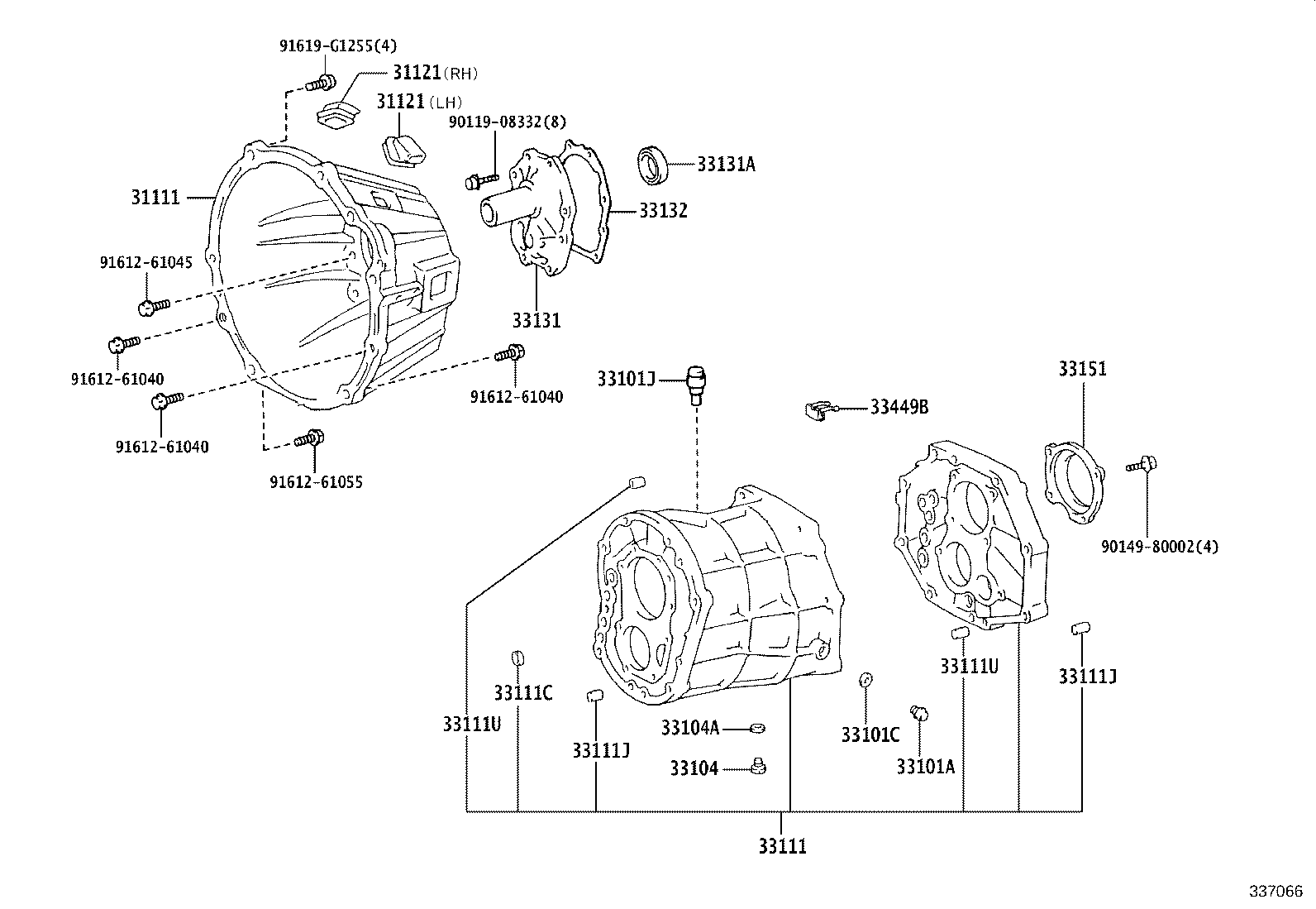 Clutch Housing + Transmission Case