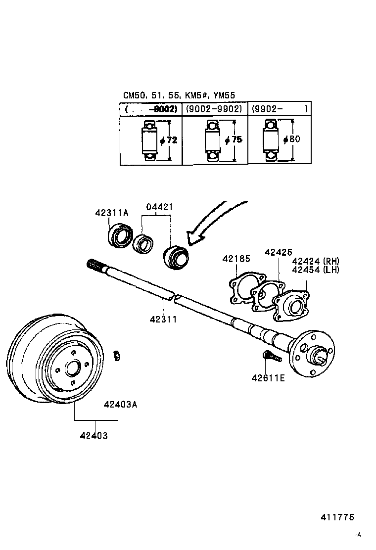 Rear Axle Shaft Hub