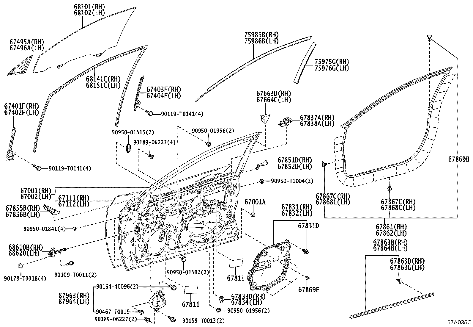 Front Door Panel & Glass