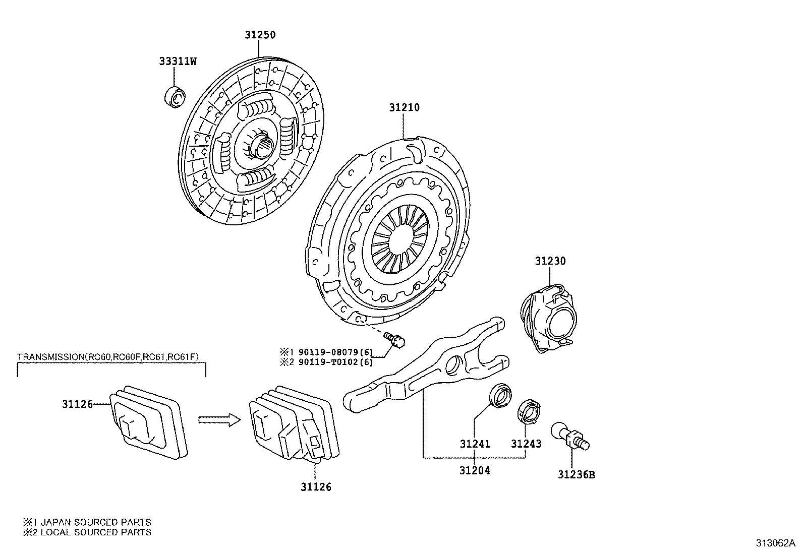 Clutch & Release Fork