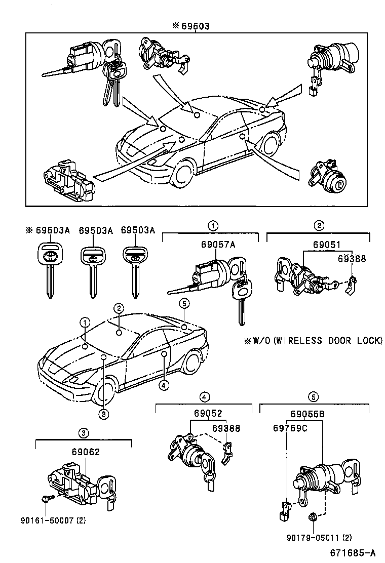 Lock Cylinder Set