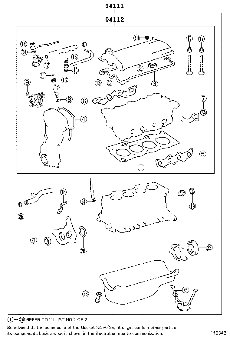 Engine Overhaul Gasket Kit