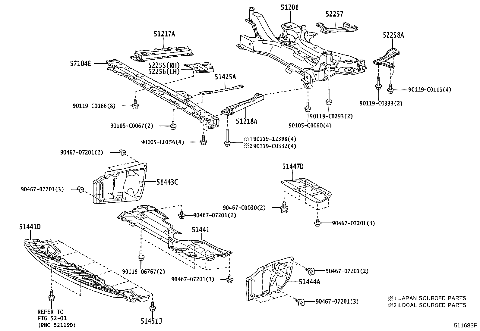 Suspension Crossmember & Under Cover