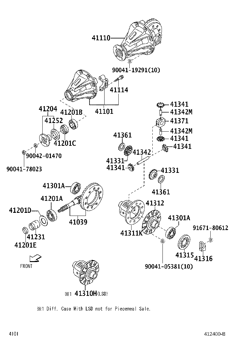 Rear Axle Housing Differential