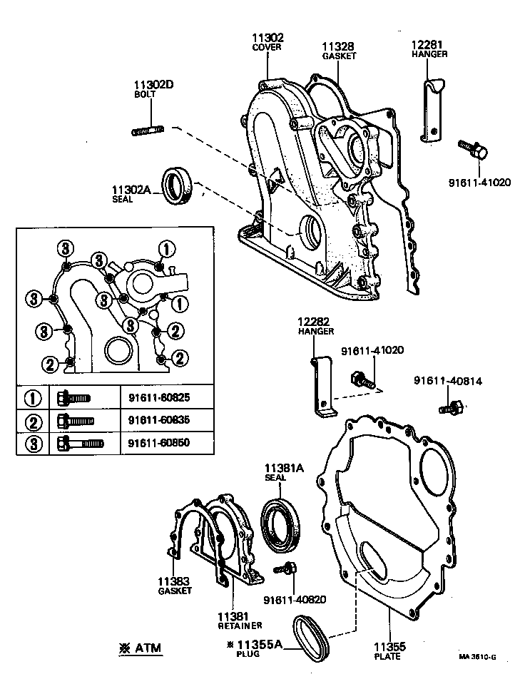 Timing Gear Cover & Rear End Plate