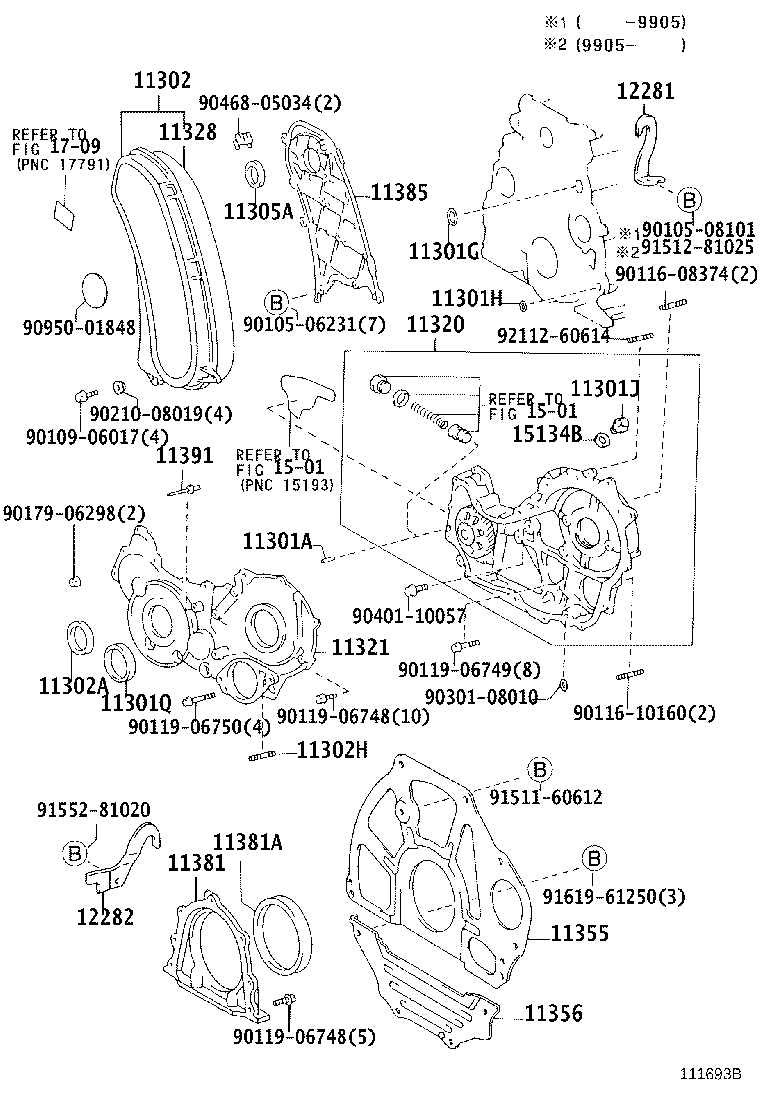 1130267020 Cover SubAssy, Timing Chain Or Belt Toyota YoshiParts