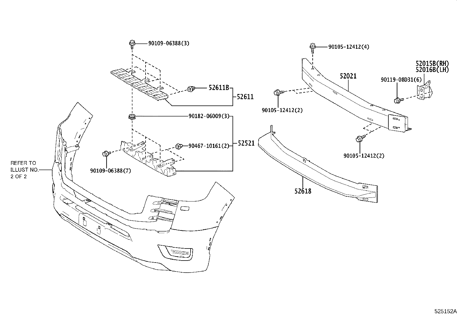Front Bumper Bumper Stay