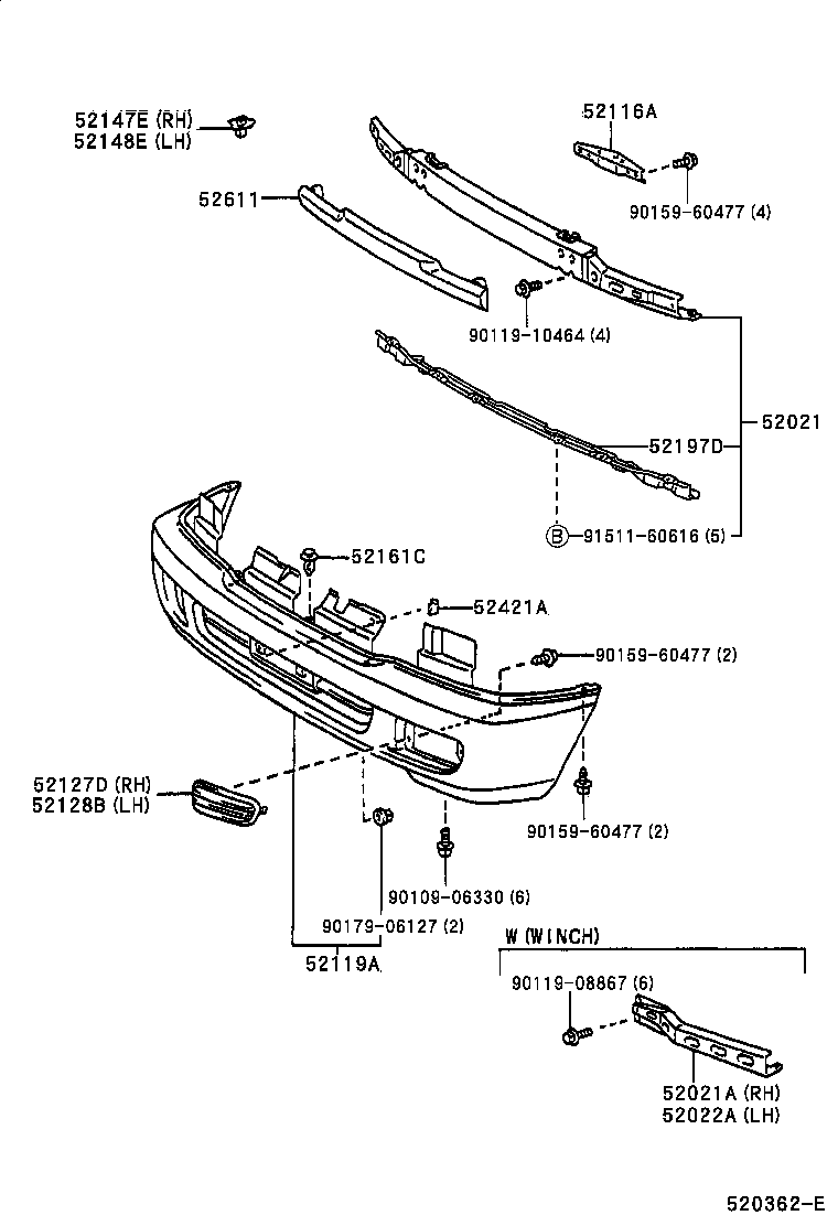 Front Bumper Bumper Stay