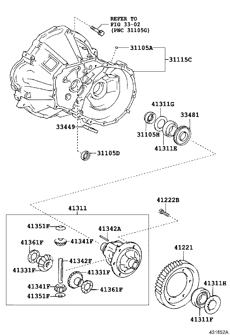 Front Axle Housing & Differential