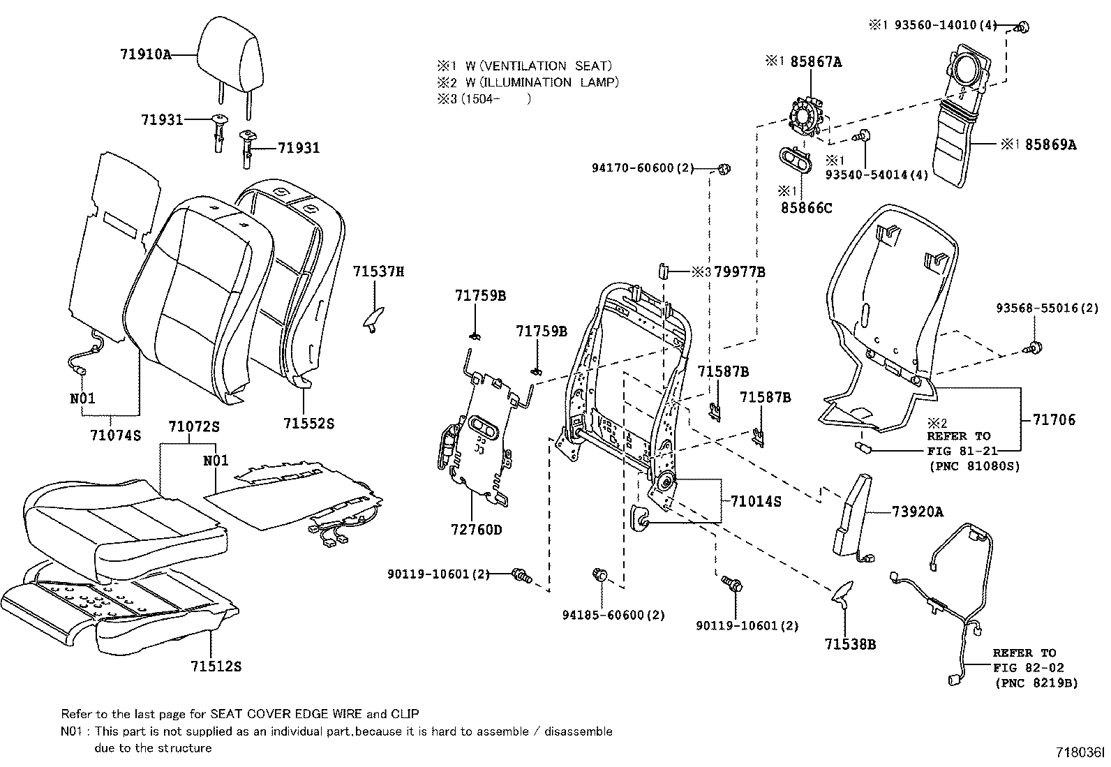 Front Seat & Seat Track