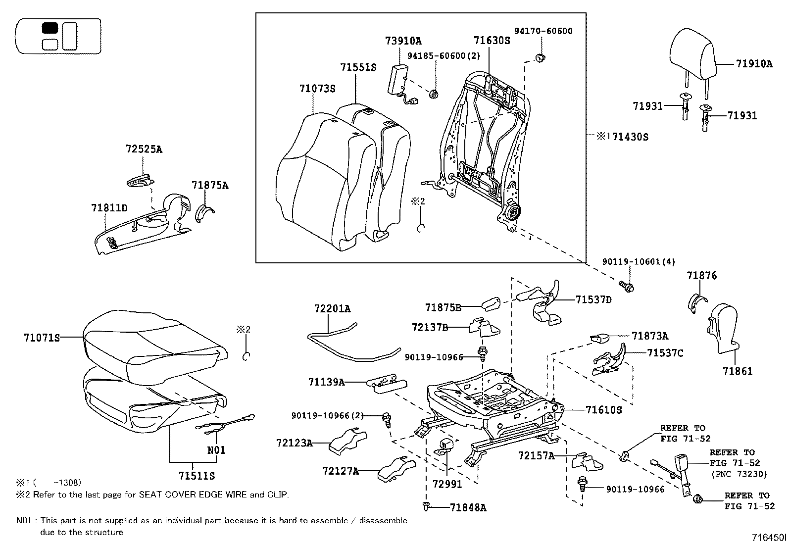 Asiento y pista del asiento