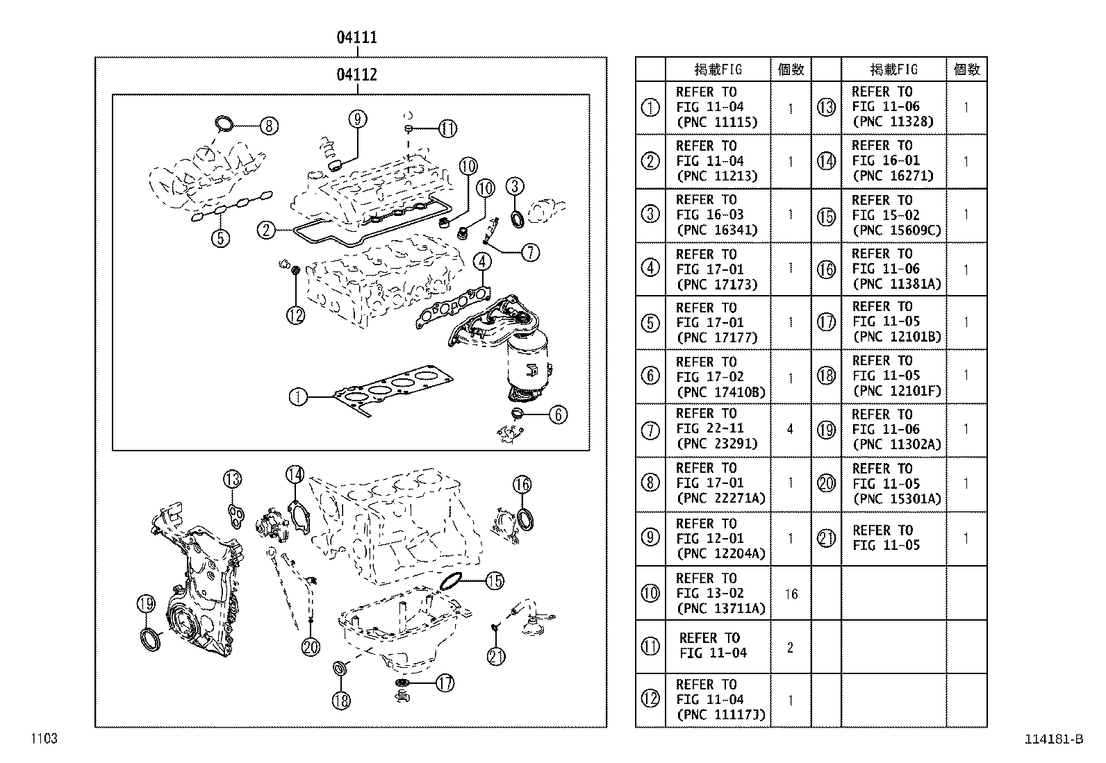 Engine Overhaul Gasket Kit