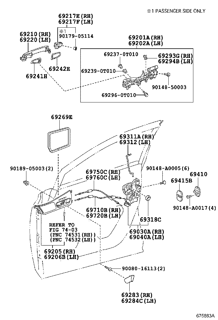 Front Door Lock Handle