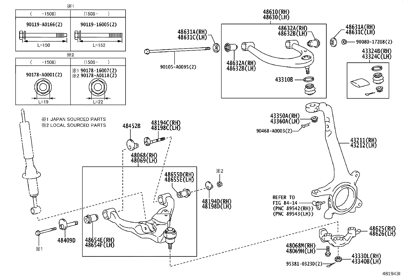 Front Axle Arm Steering Knuckle