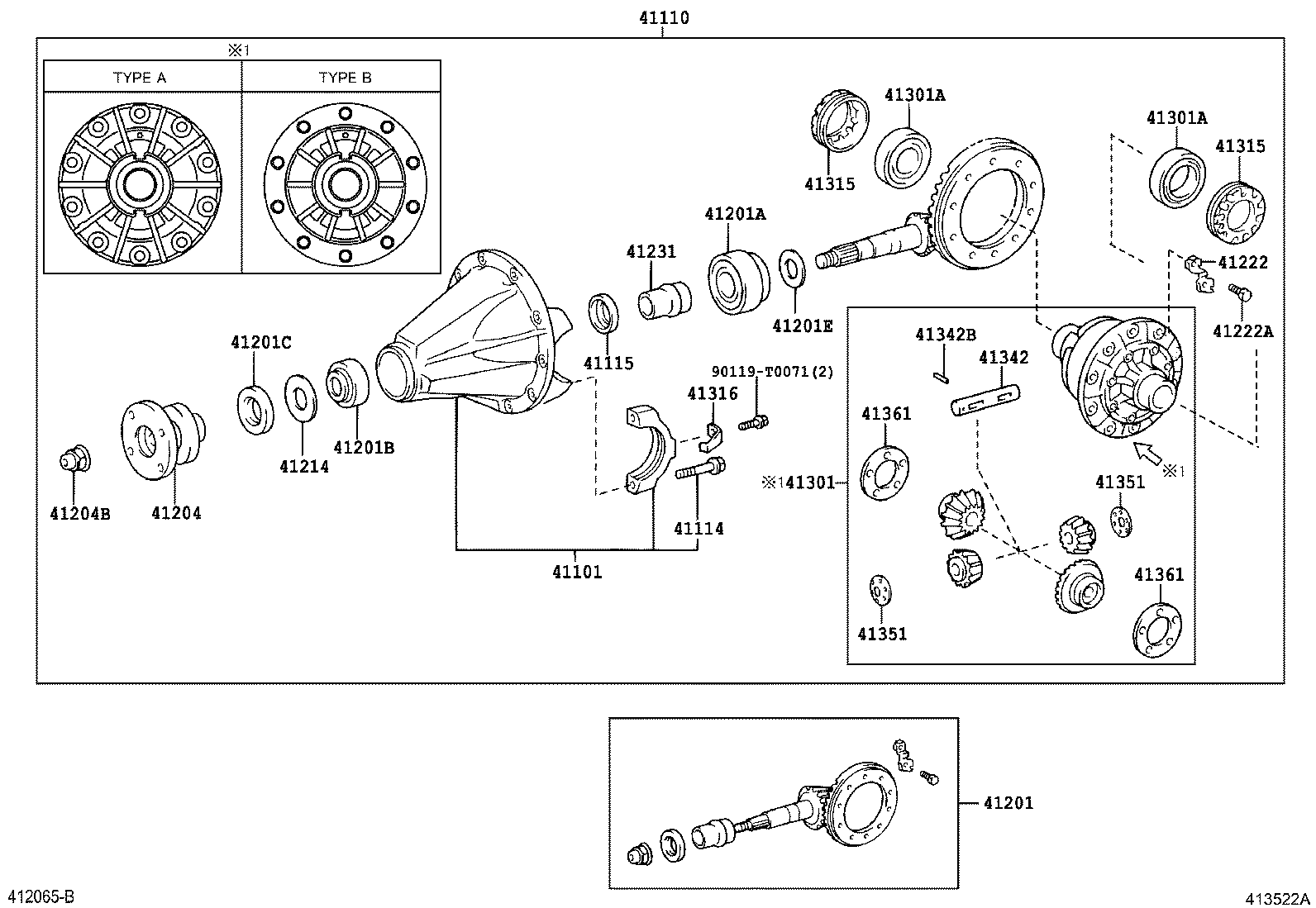 Rear Axle Housing Differential