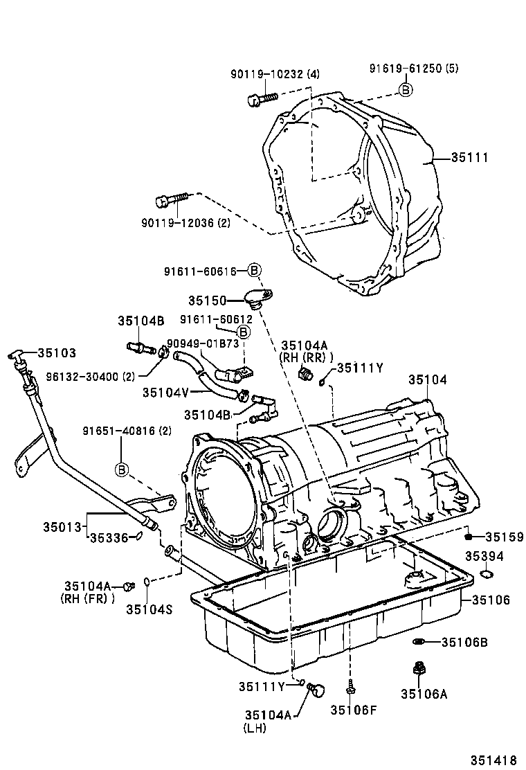 Transmission Case & Oil Pan