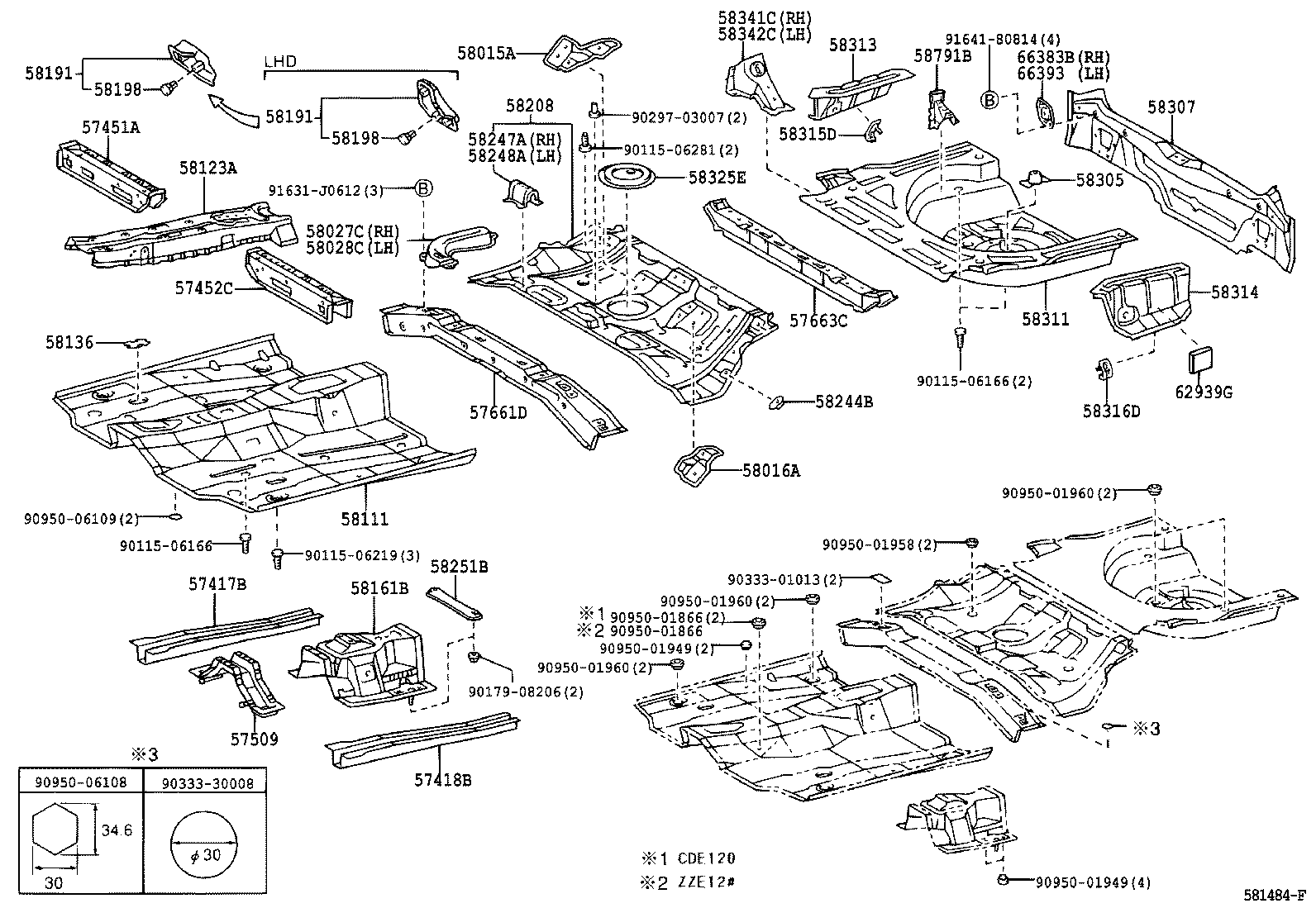 Floor Pan & Lower Back Panel