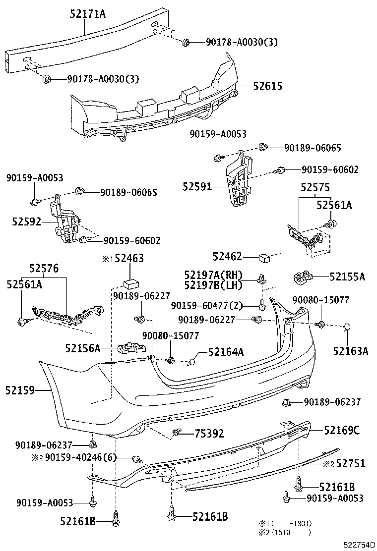 Rear Bumper & Bumper Stay