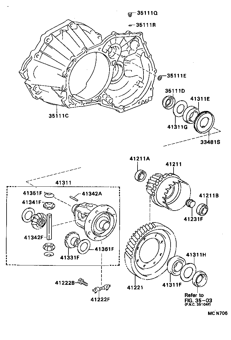 Front Axle Housing & Differential