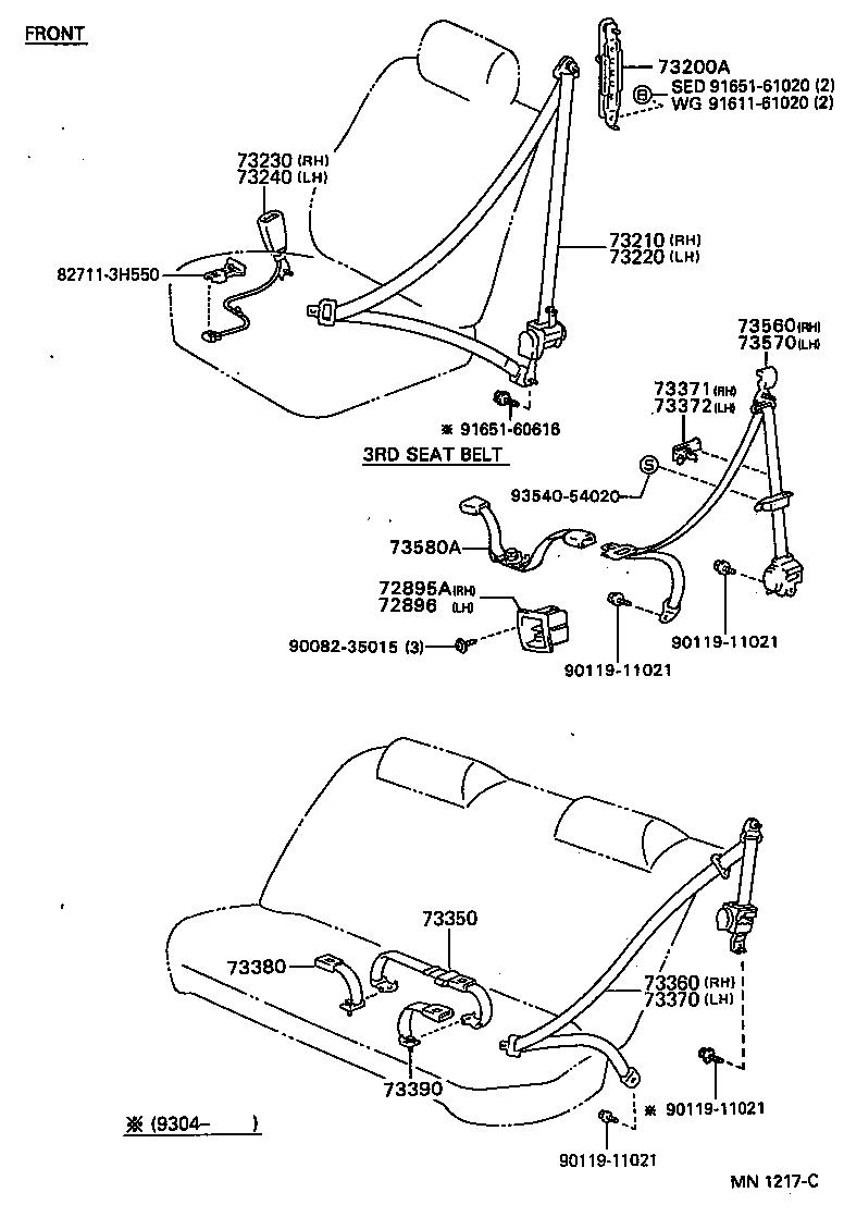 Seat Belt, Child Restraint Seat