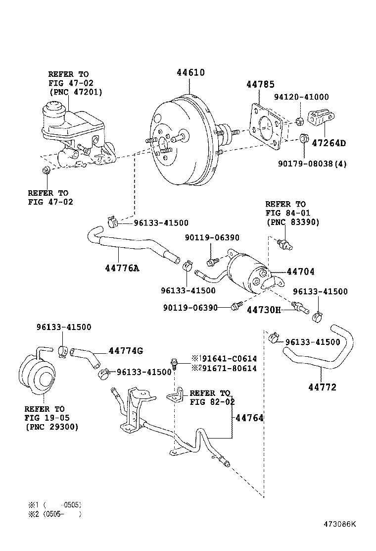 Refuerzo de freno y tubo de vacío