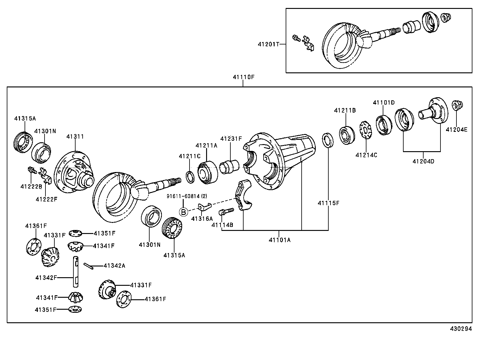 Front Axle Housing & Differential