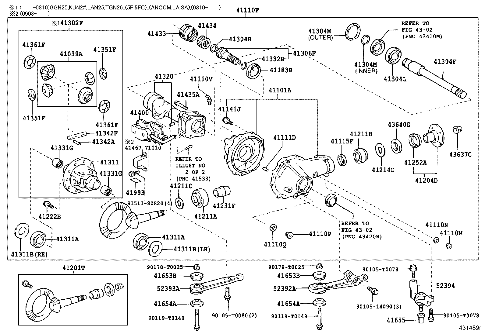 Front Axle Housing & Differential