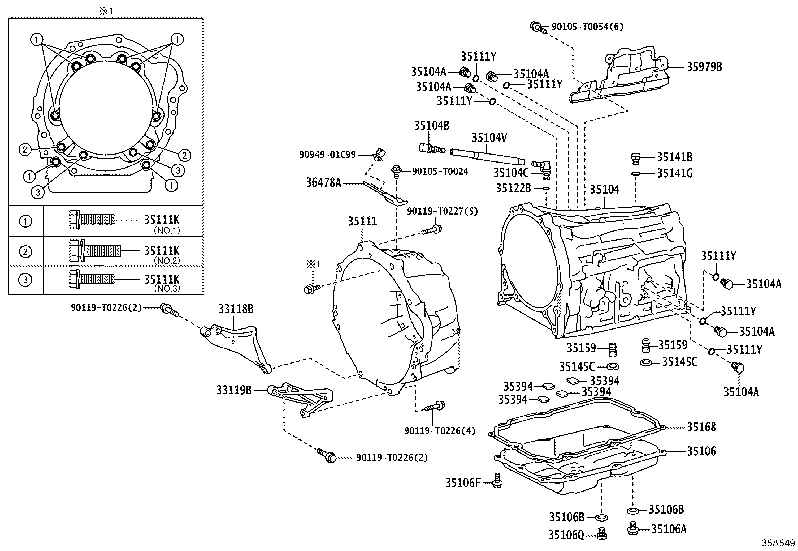 Transmission Case & Oil Pan