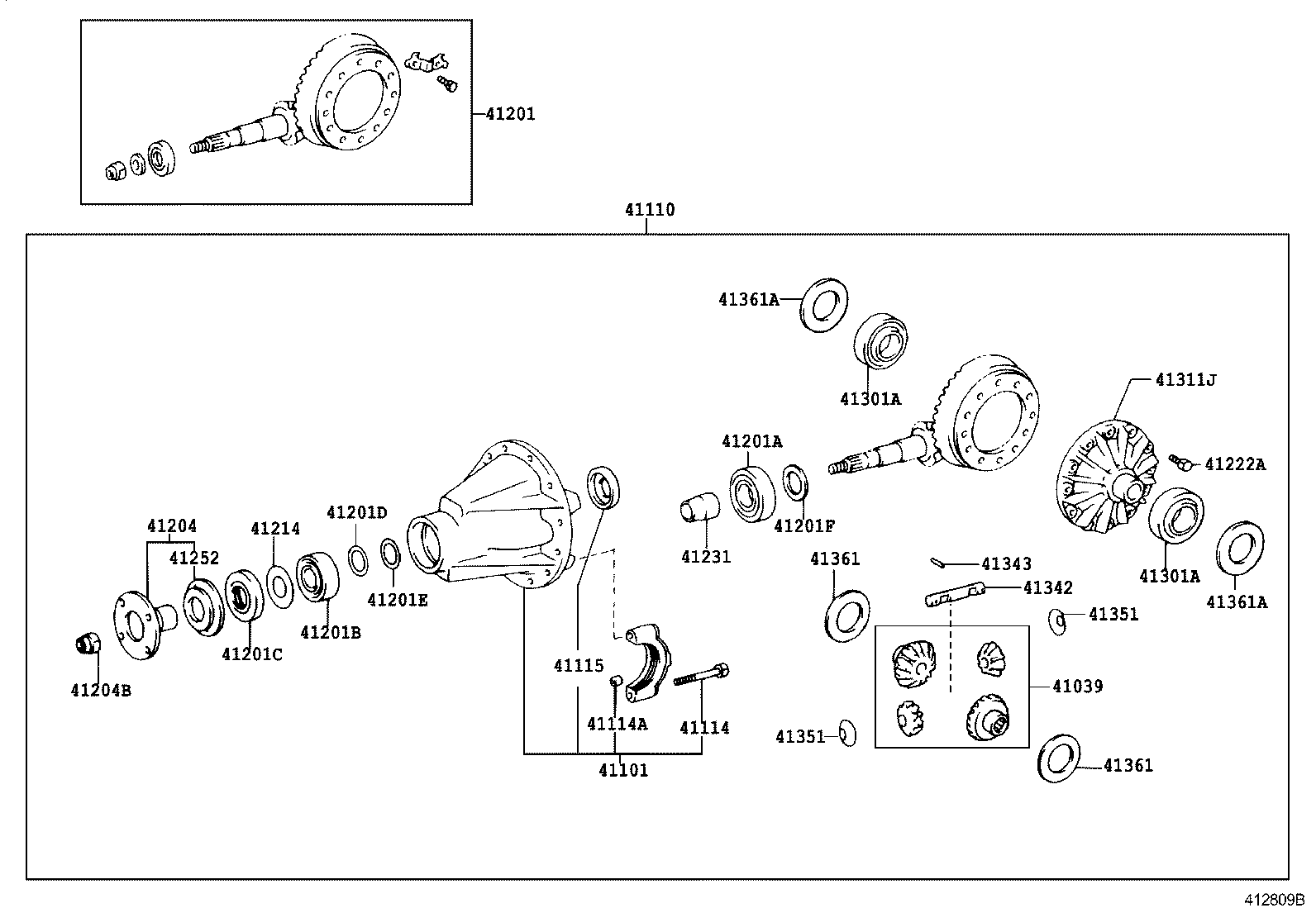 Rear Axle Housing Differential