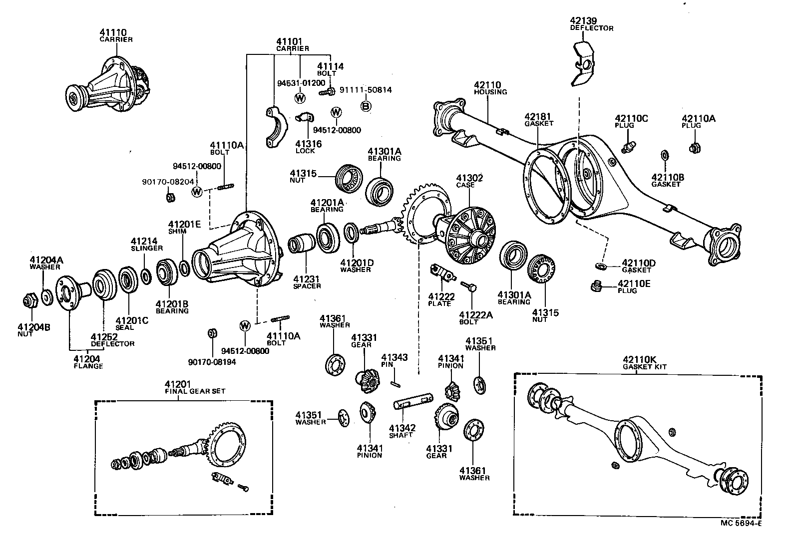 Rear Axle Housing Differential