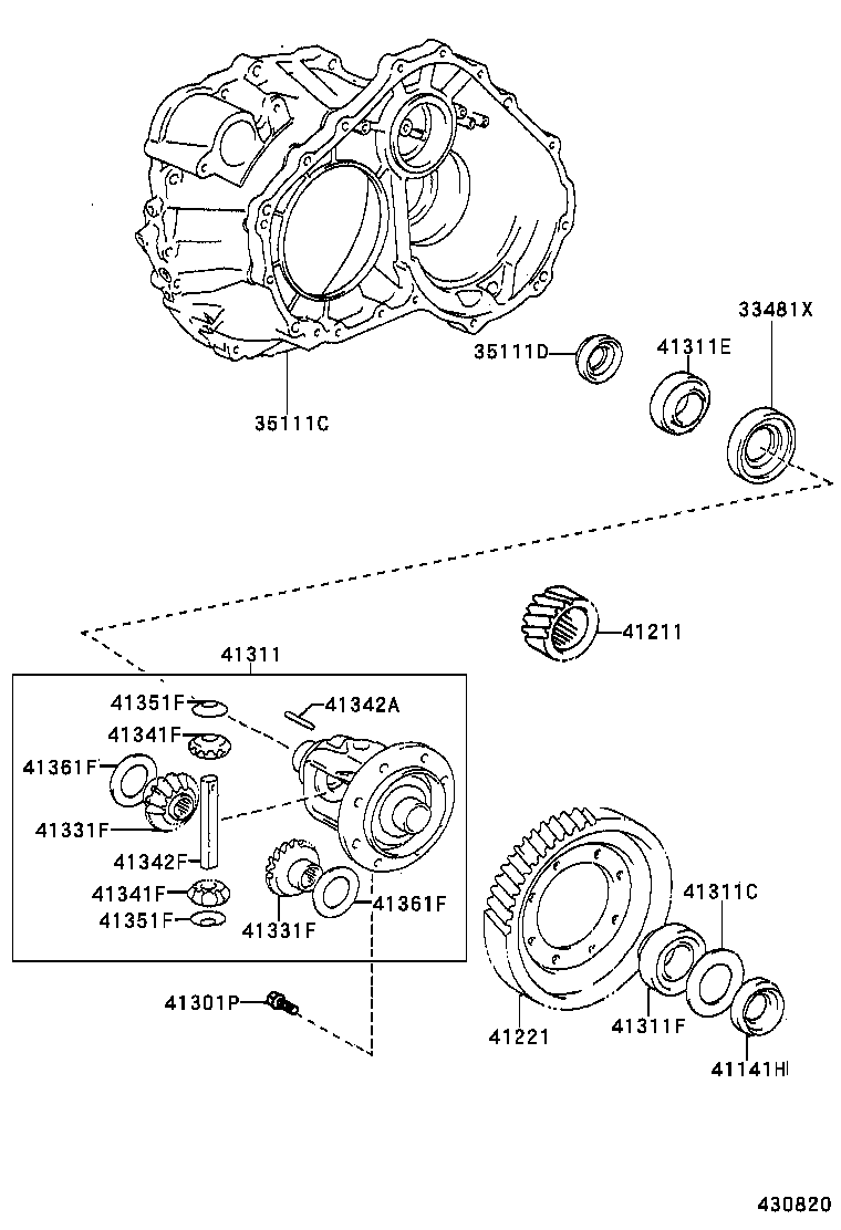 Front Axle Housing & Differential