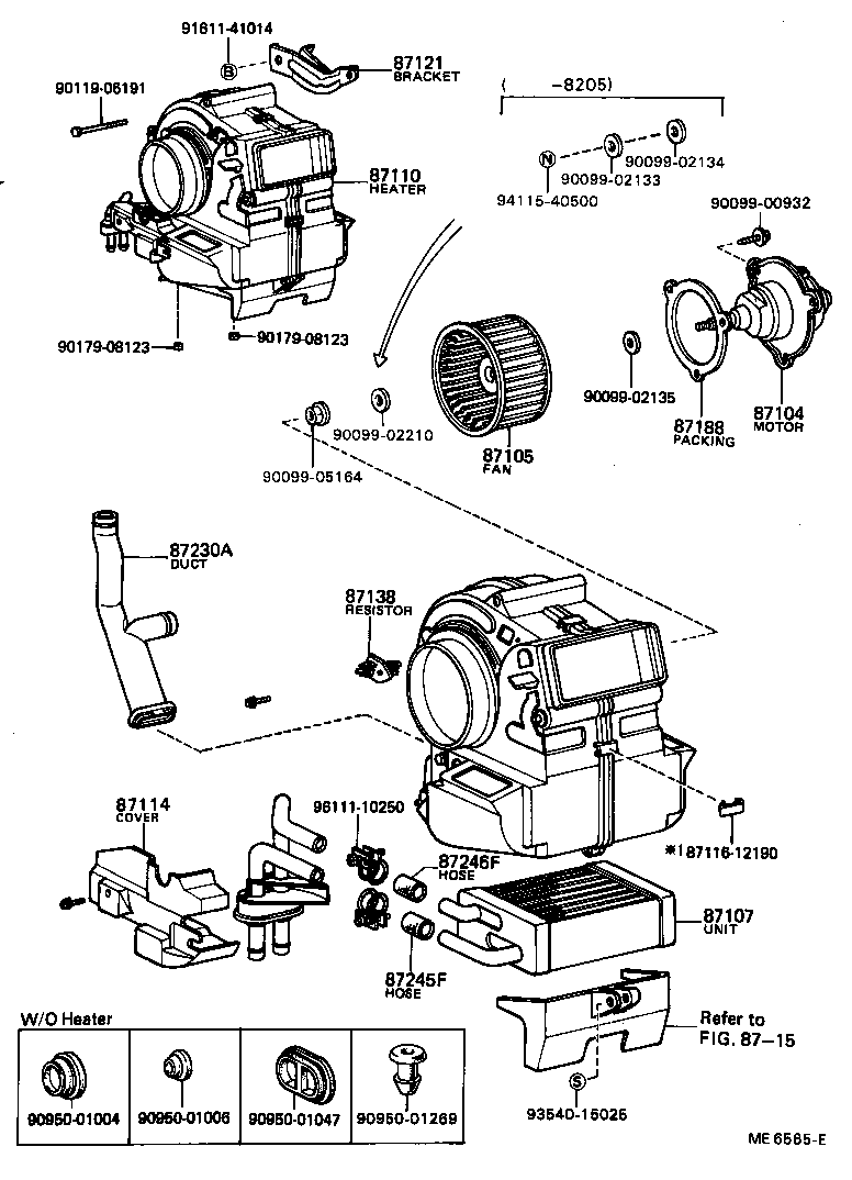 Heating Air Conditioning Heater Unit Blower