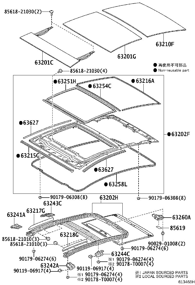 Panel & Back Window Glass