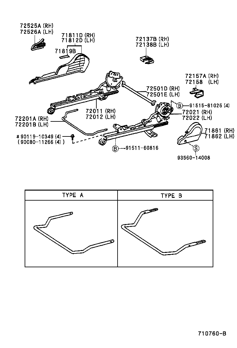 Front Seat & Seat Track