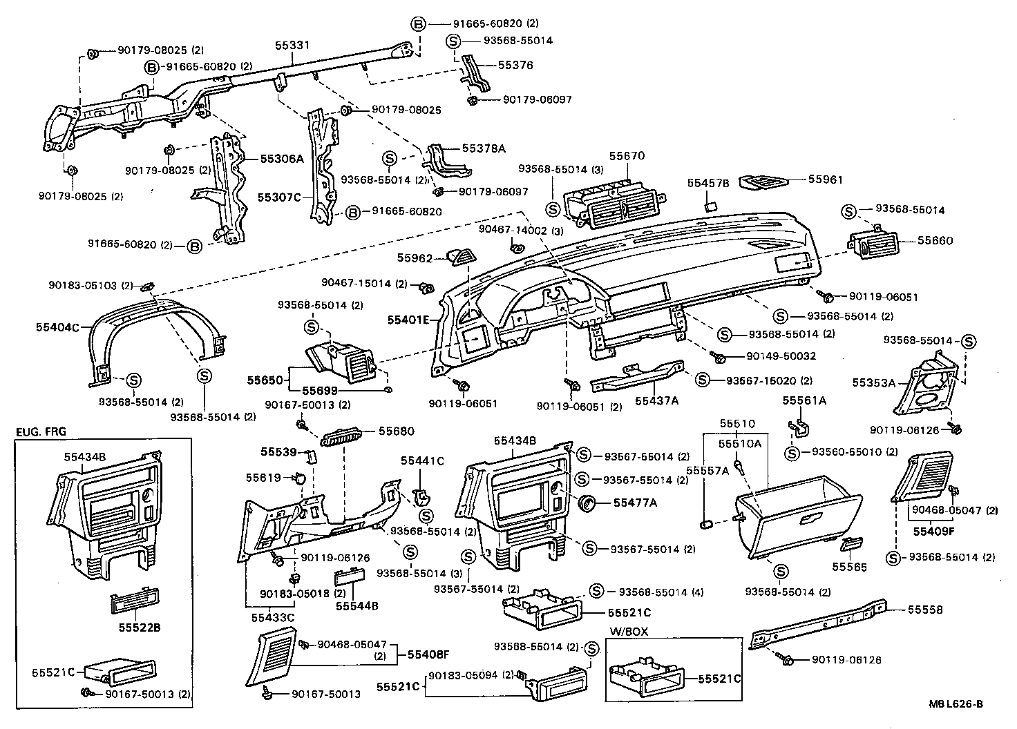 Instrument Panel Glove Compartment