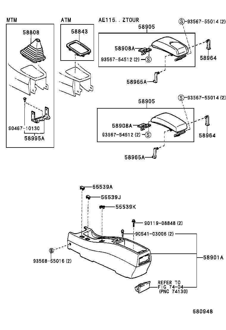 Console Box & Bracket