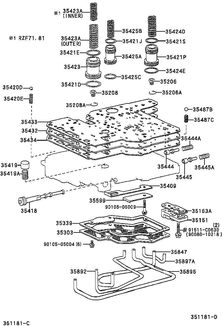 Valve Body Oil Strainer