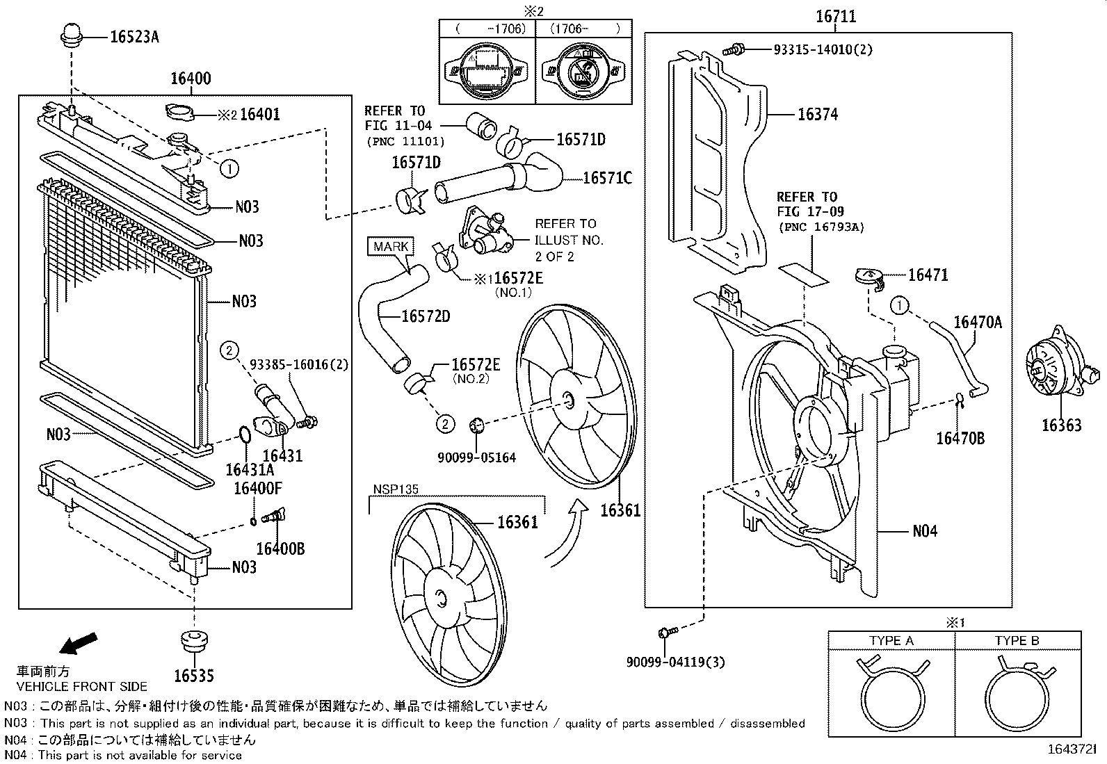 Salida de agua del radiador