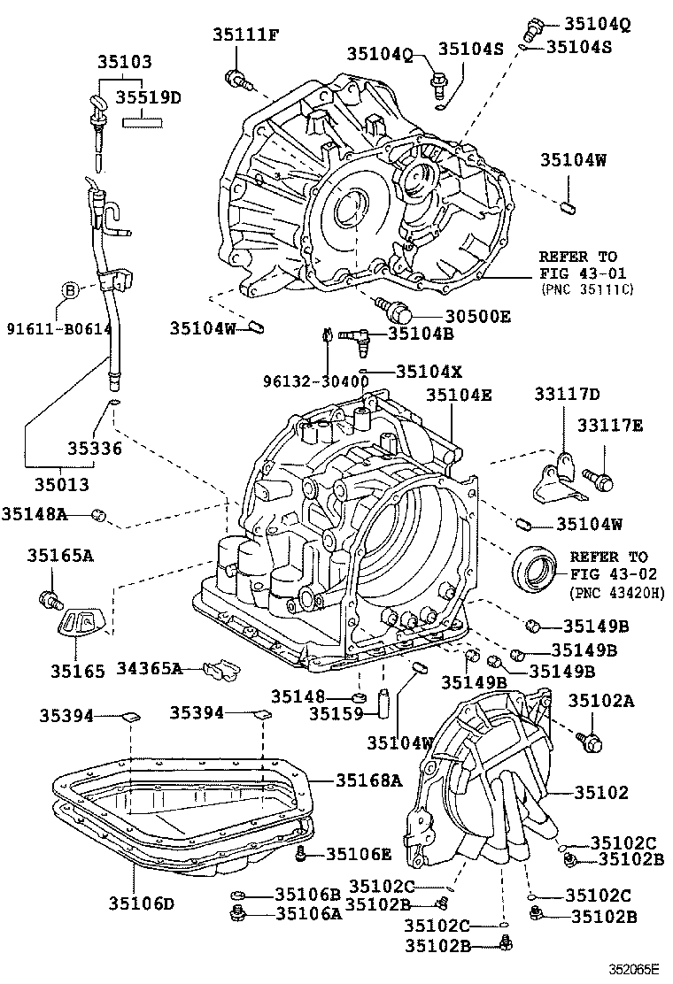 Transmission Case & Oil Pan