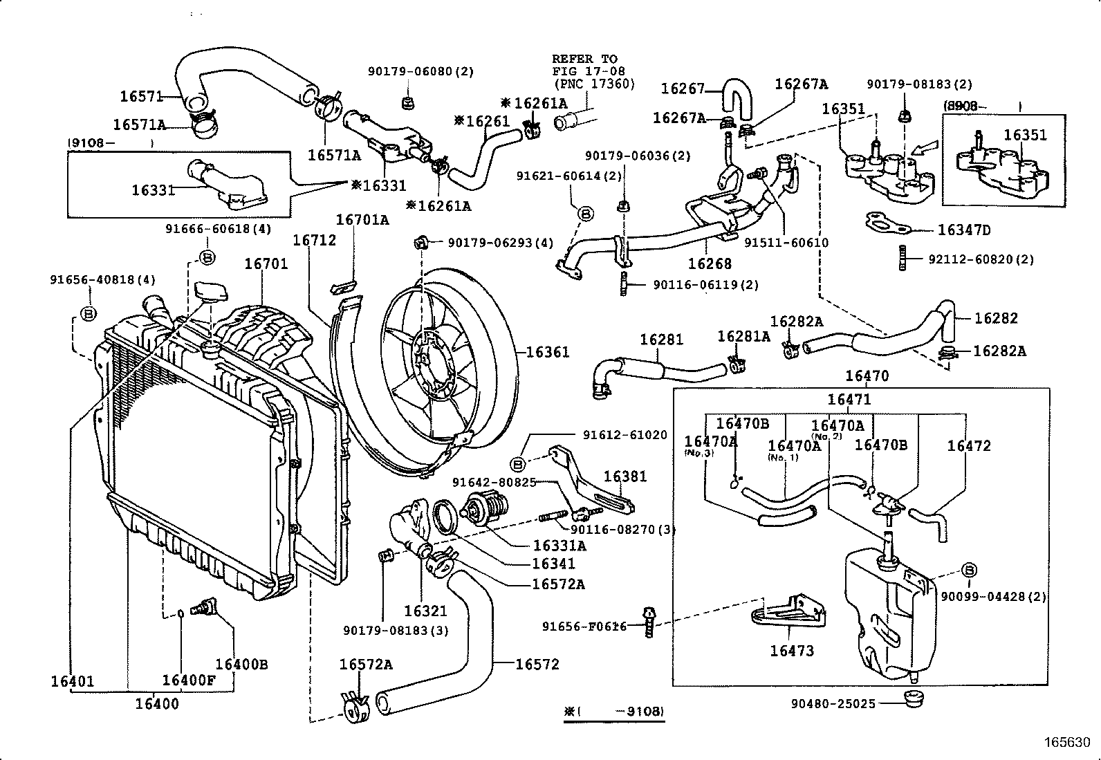Radiator Water Outlet