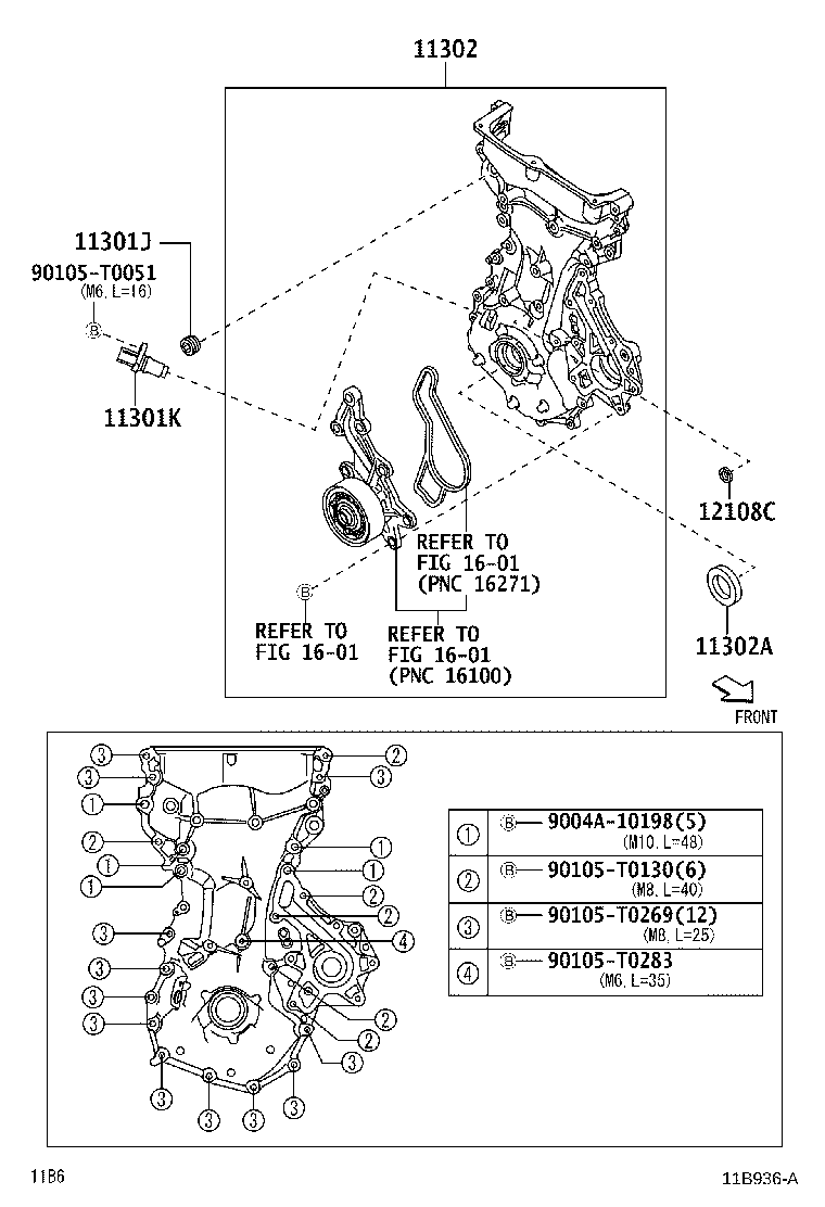 Timing Gear Cover & Rear End Plate