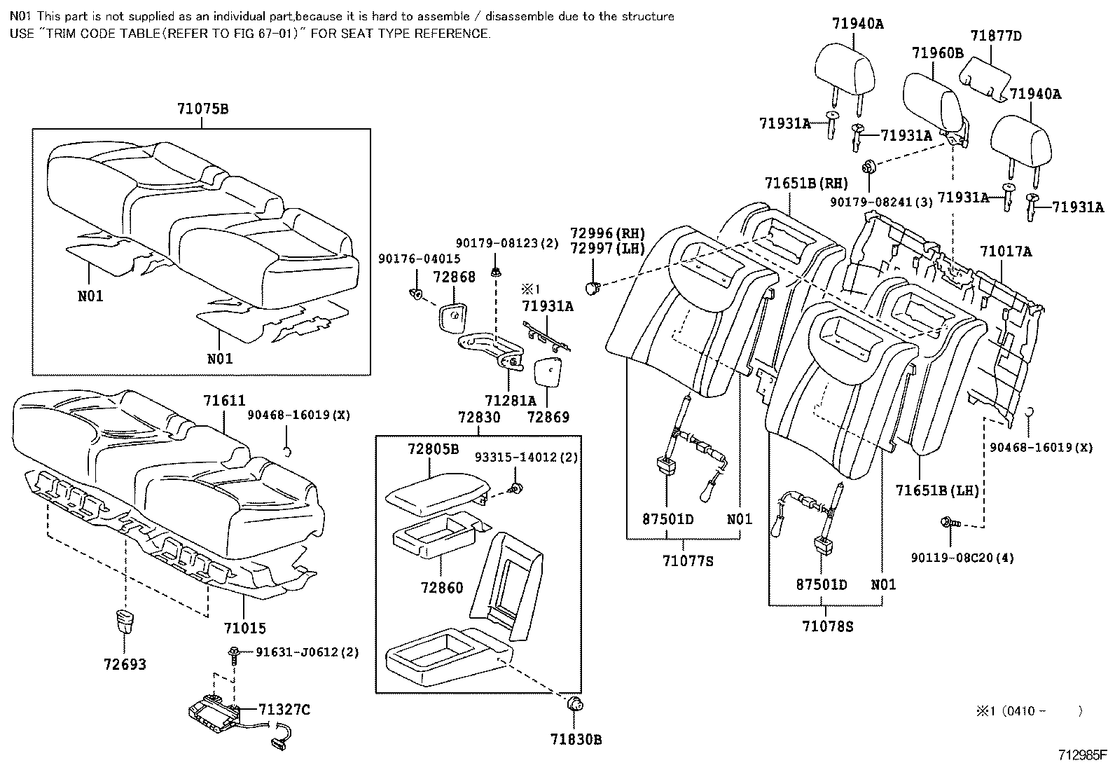 Rear Seat & Seat Track