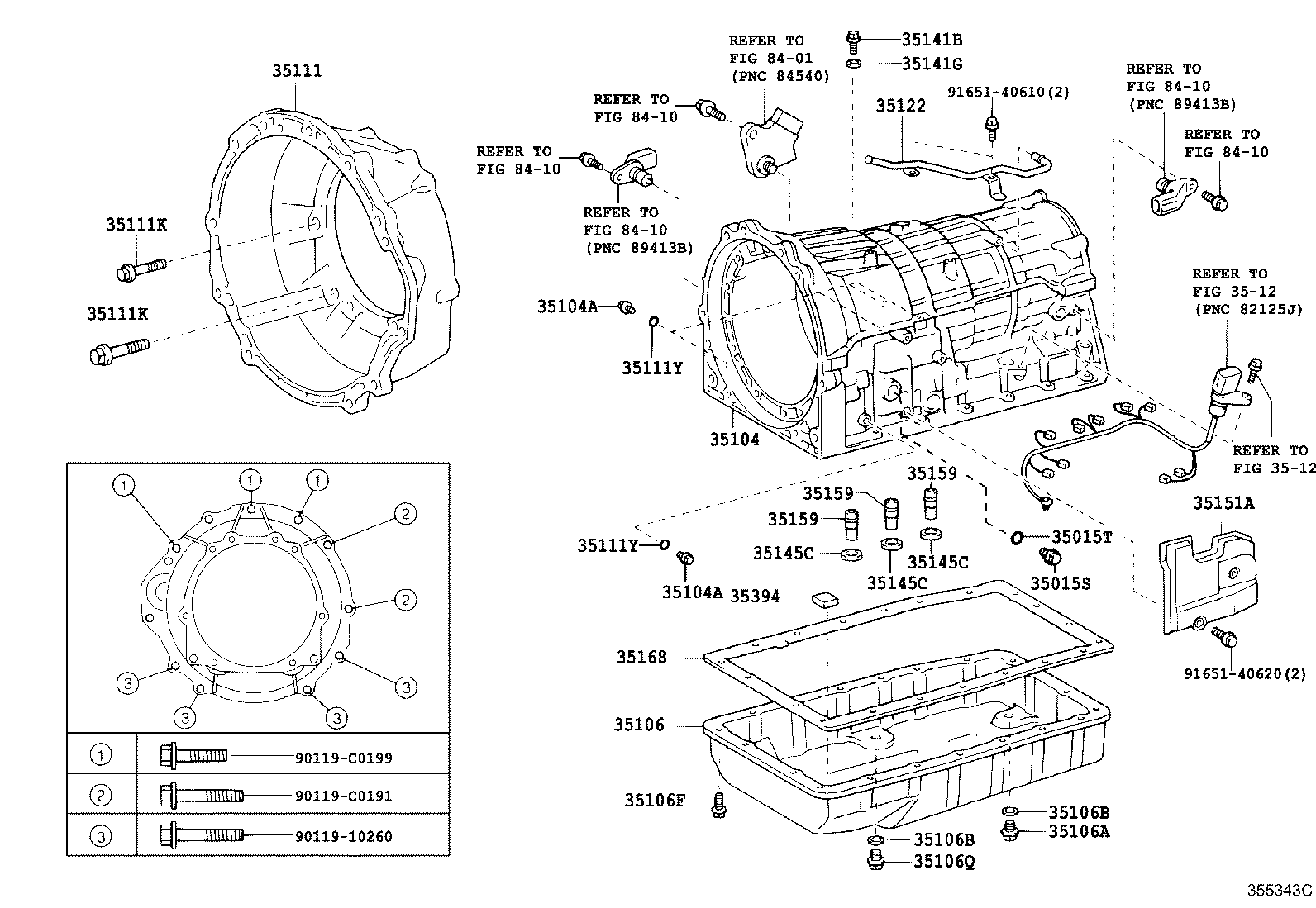 Transmission Case & Oil Pan