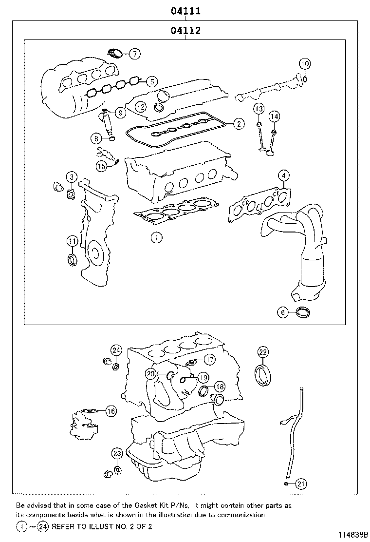 Engine Overhaul Gasket Kit