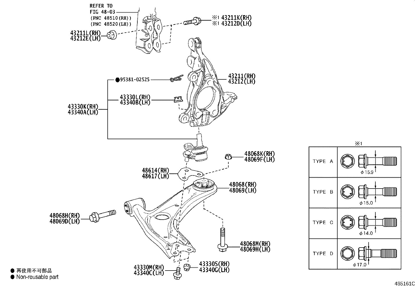 Front Axle Arm Steering Knuckle