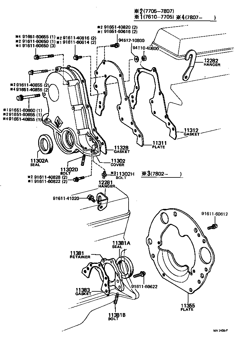 Timing Gear Cover & Rear End Plate