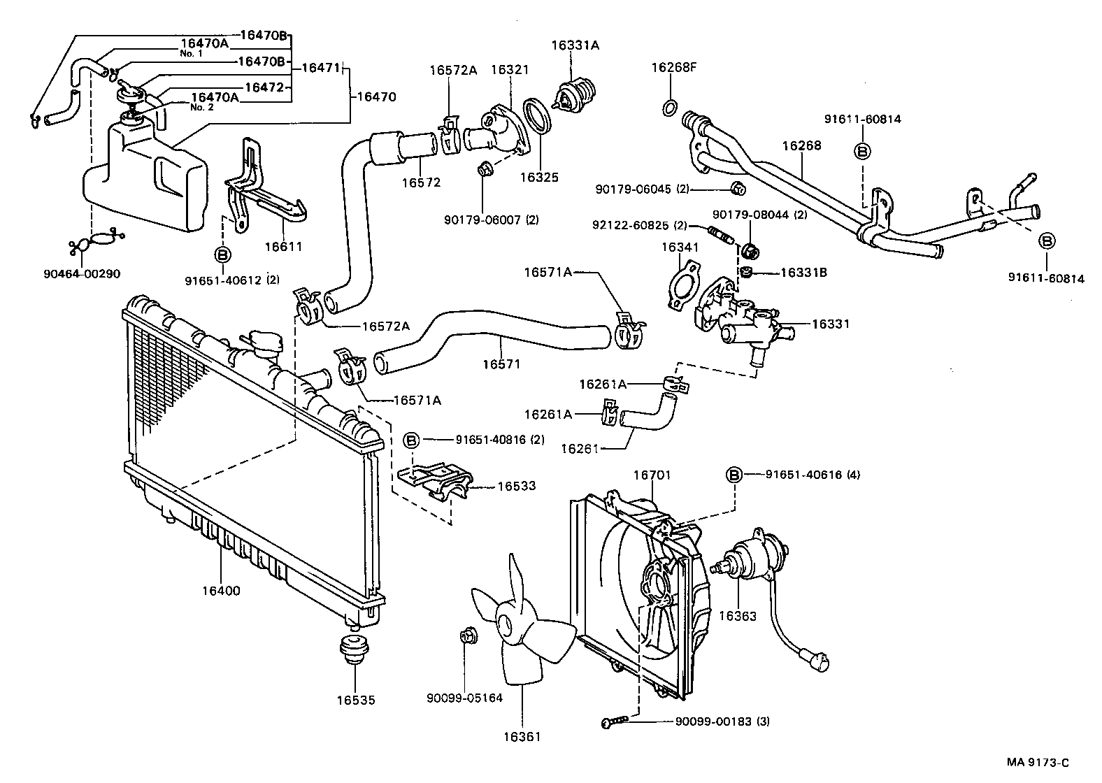 Radiator Water Outlet